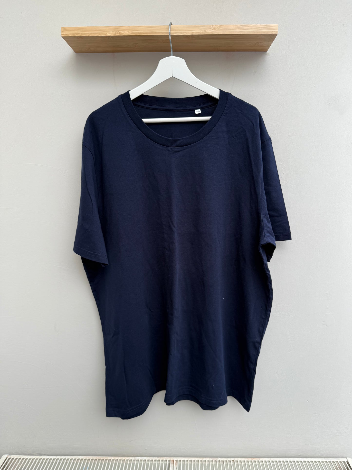 SAMPLE SALE! Adults Size 3XL / Navy - BLANK fitted style tee