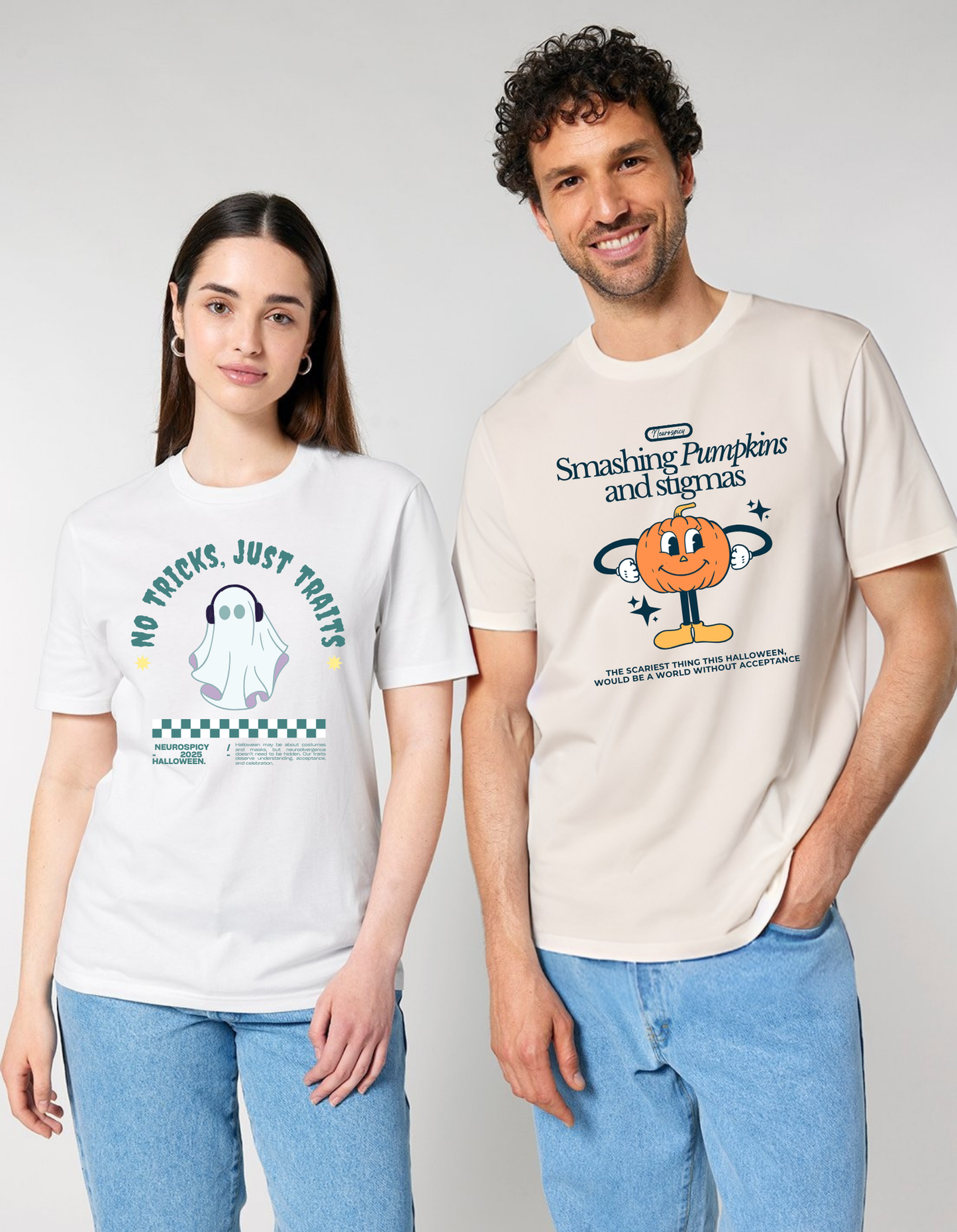 Adults Unisex ‘No Tricks, Just Traits’ T-Shirt