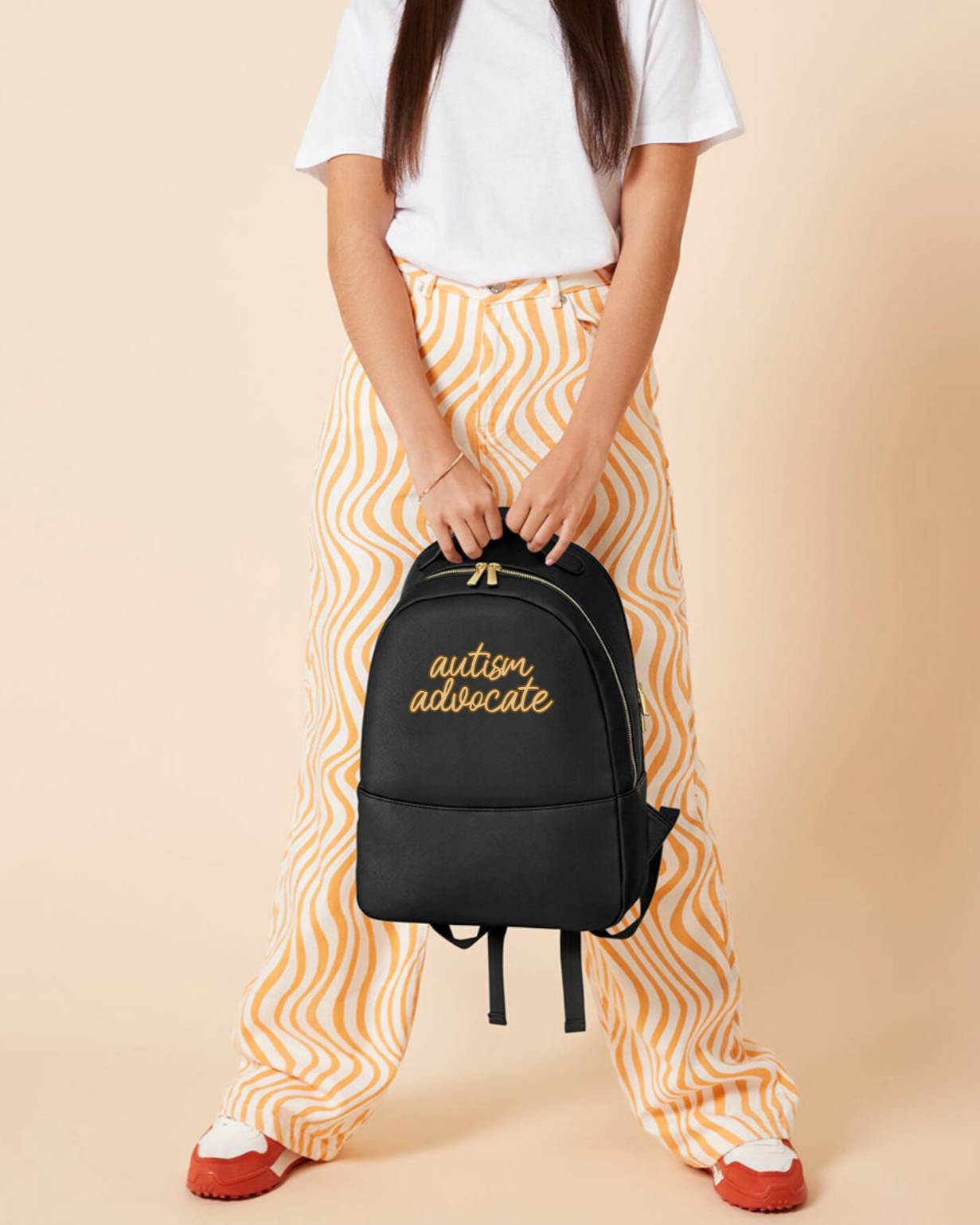 Faux Leather Backpack