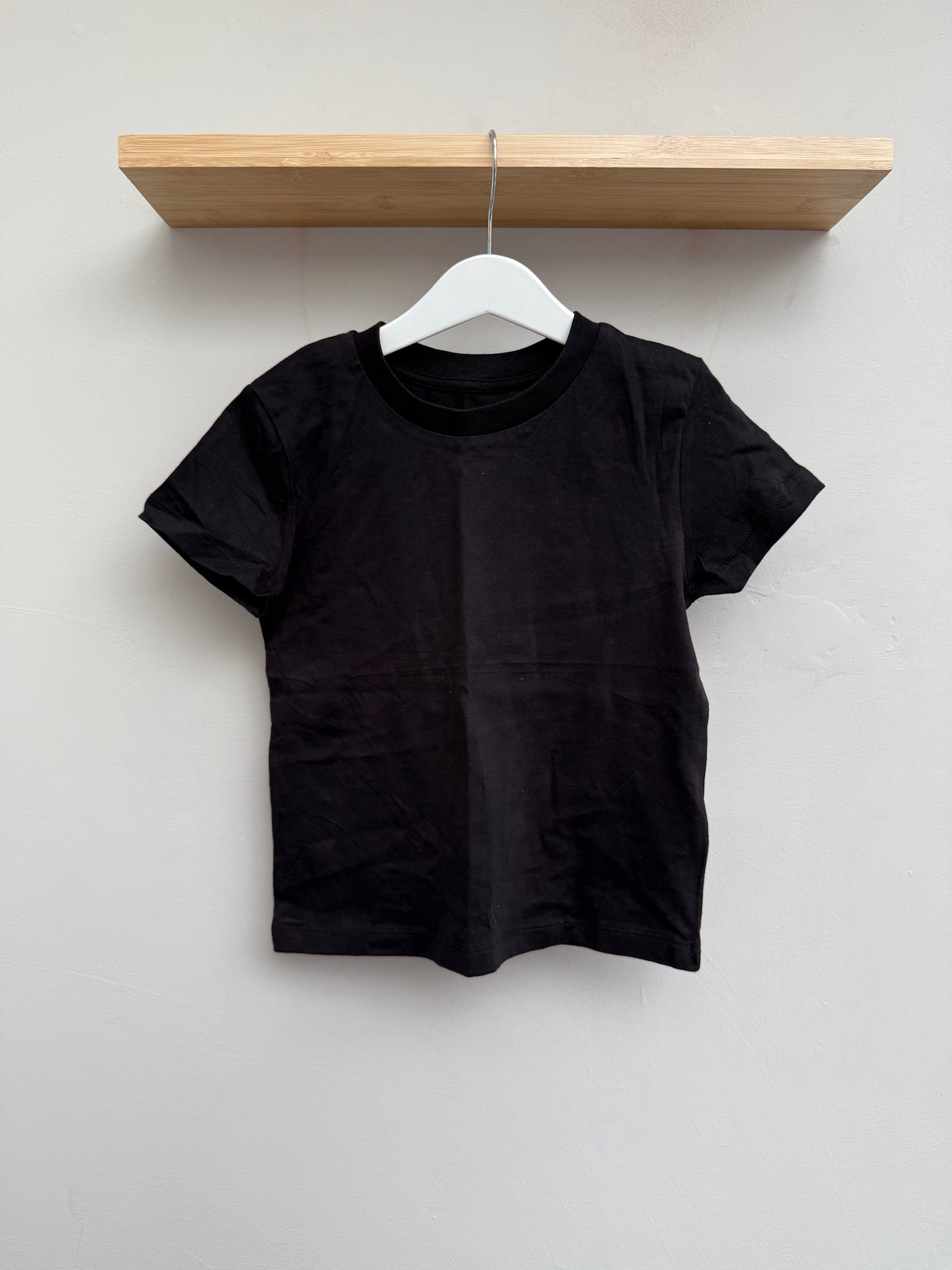 SAMPLE SALE! Kids Size 3/4 / Black  - BLANK fitted style tee