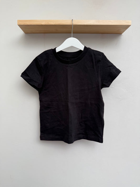 SAMPLE SALE! Kids Size 3/4 / Black  - BLANK fitted style tee