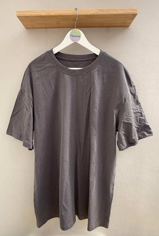 SAMPLE SALE! Adults Size XL / Dark Grey - BLANK oversized fit tee
