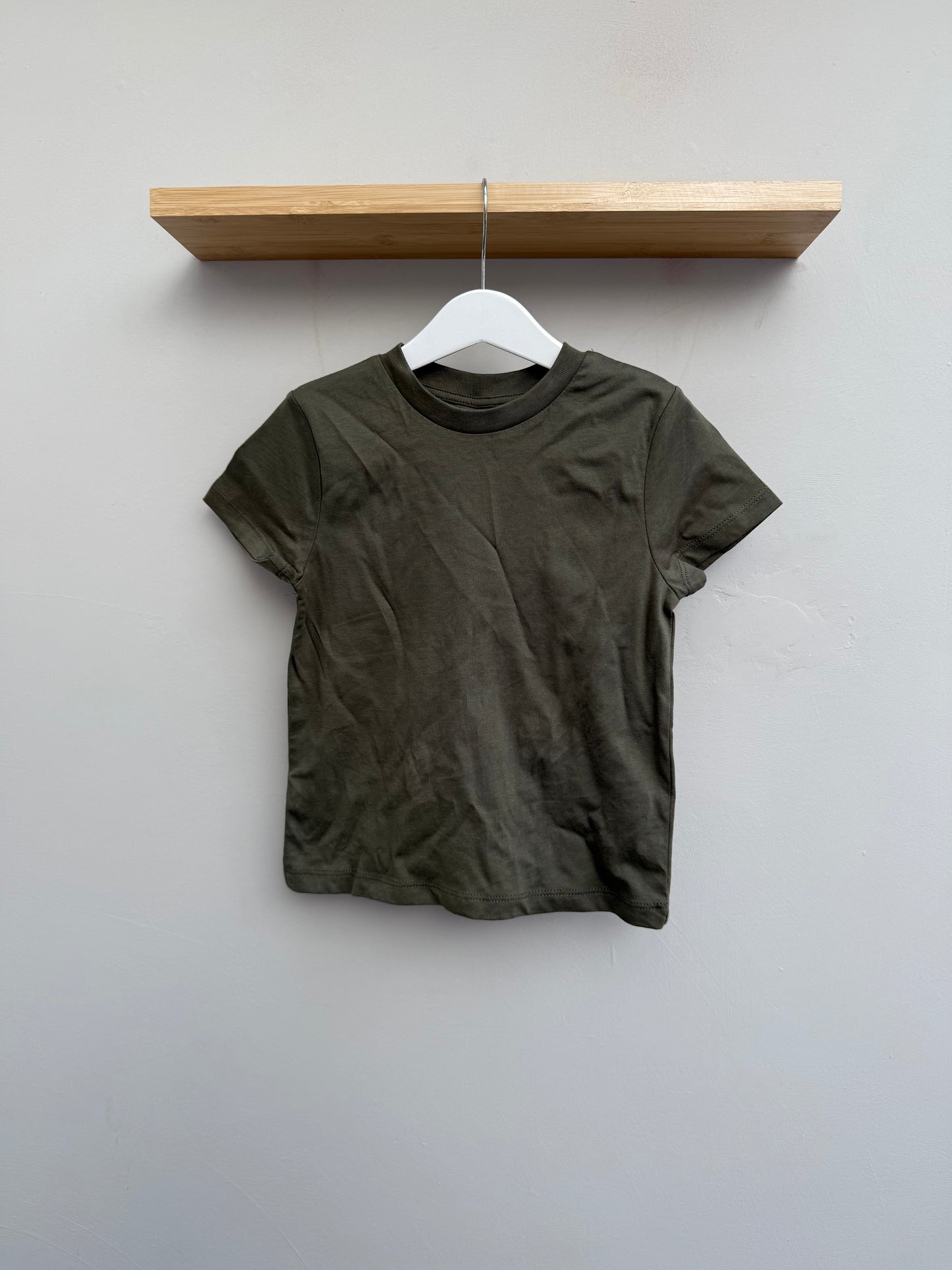 SAMPLE SALE! Kids Size 3/4 / Khaki  - BLANK fitted style tee