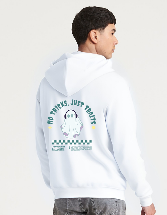 Adults Unisex ‘No Tricks, Just Traits’ Sweatshirt/Hoodie